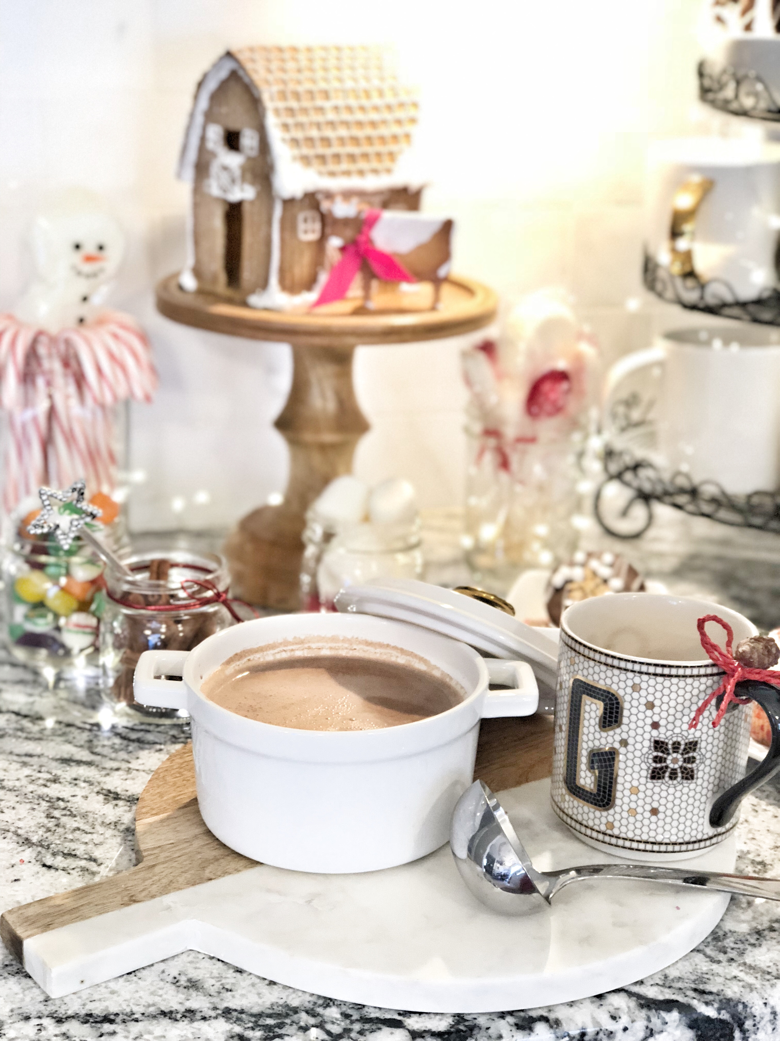 How to set up a simple and cozy Hot Chocolate Station.