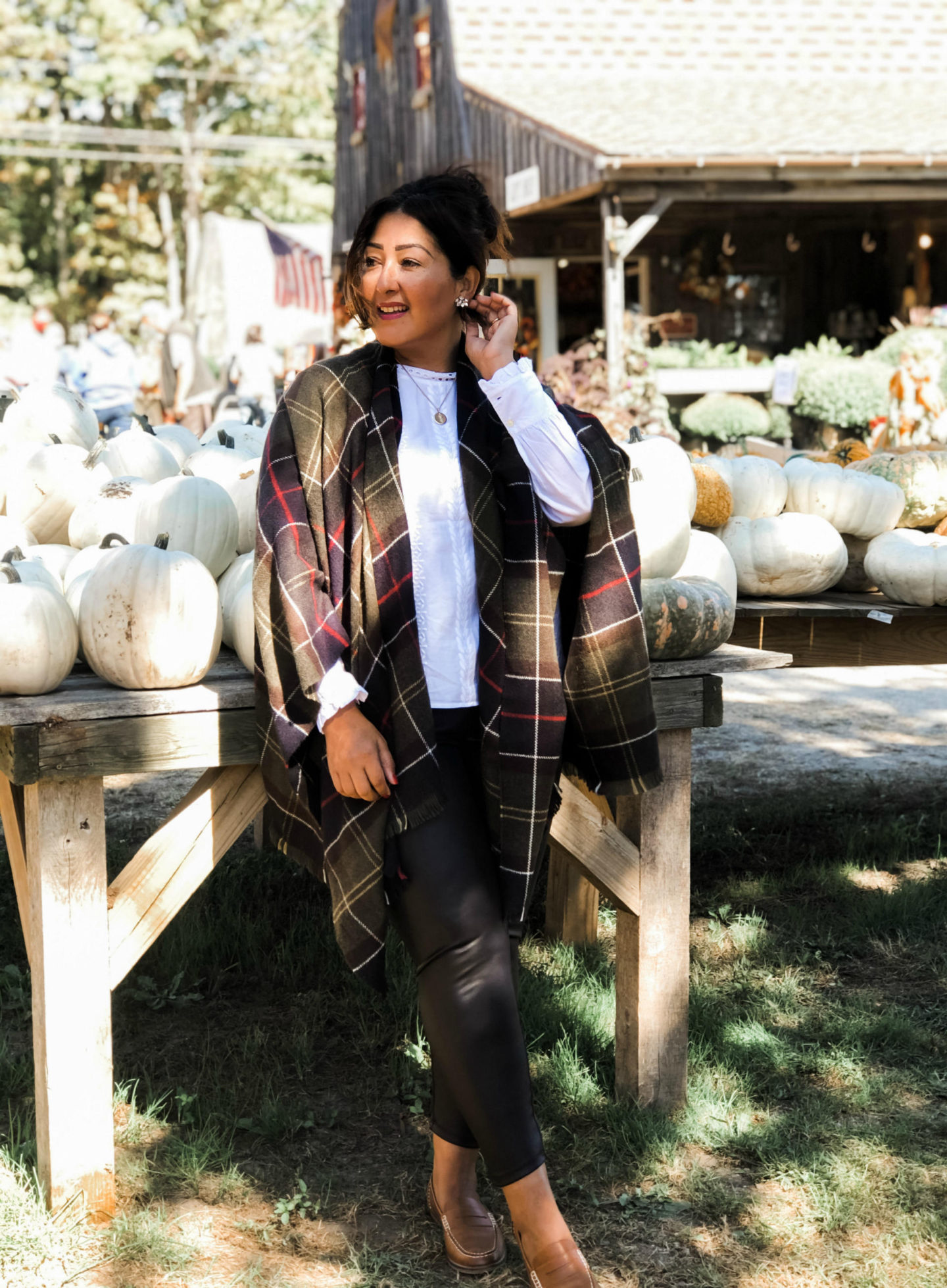 Chic Black Faux Leather Leggings For Fall