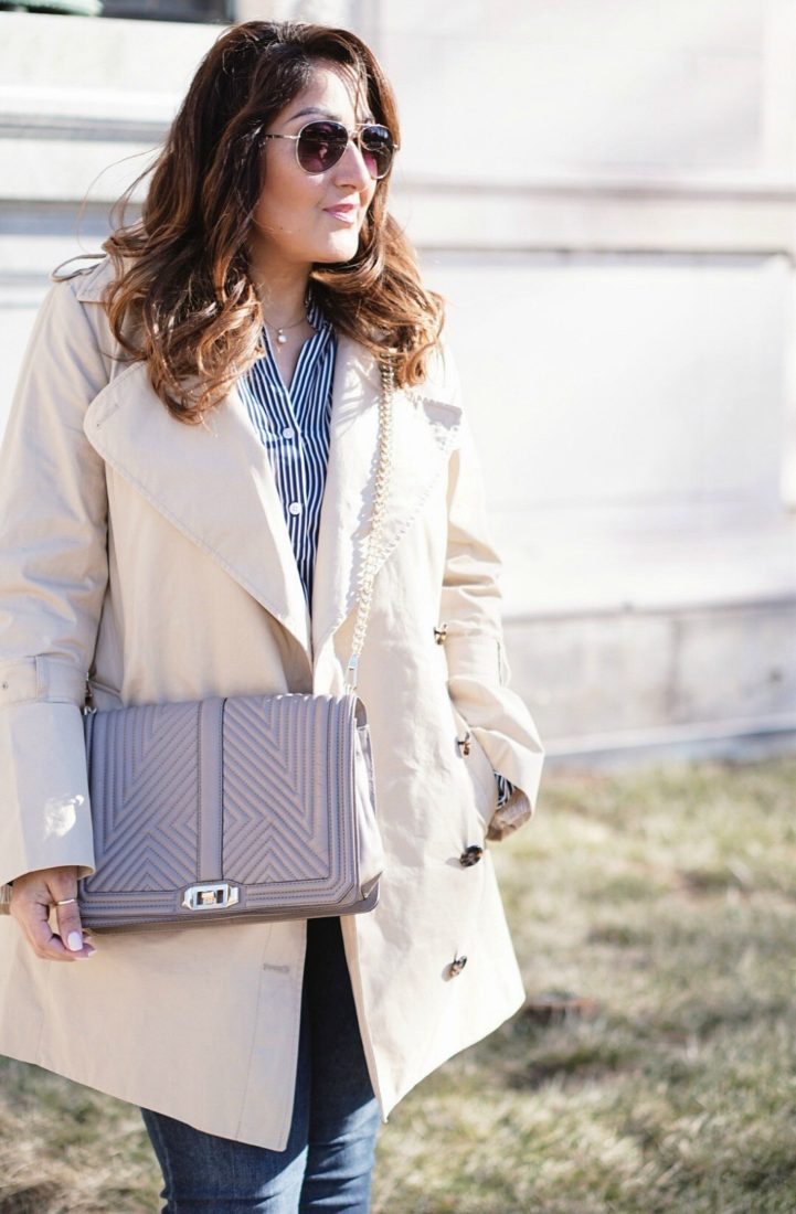 Casual Trench Coat Outfit - Rosa Diana
