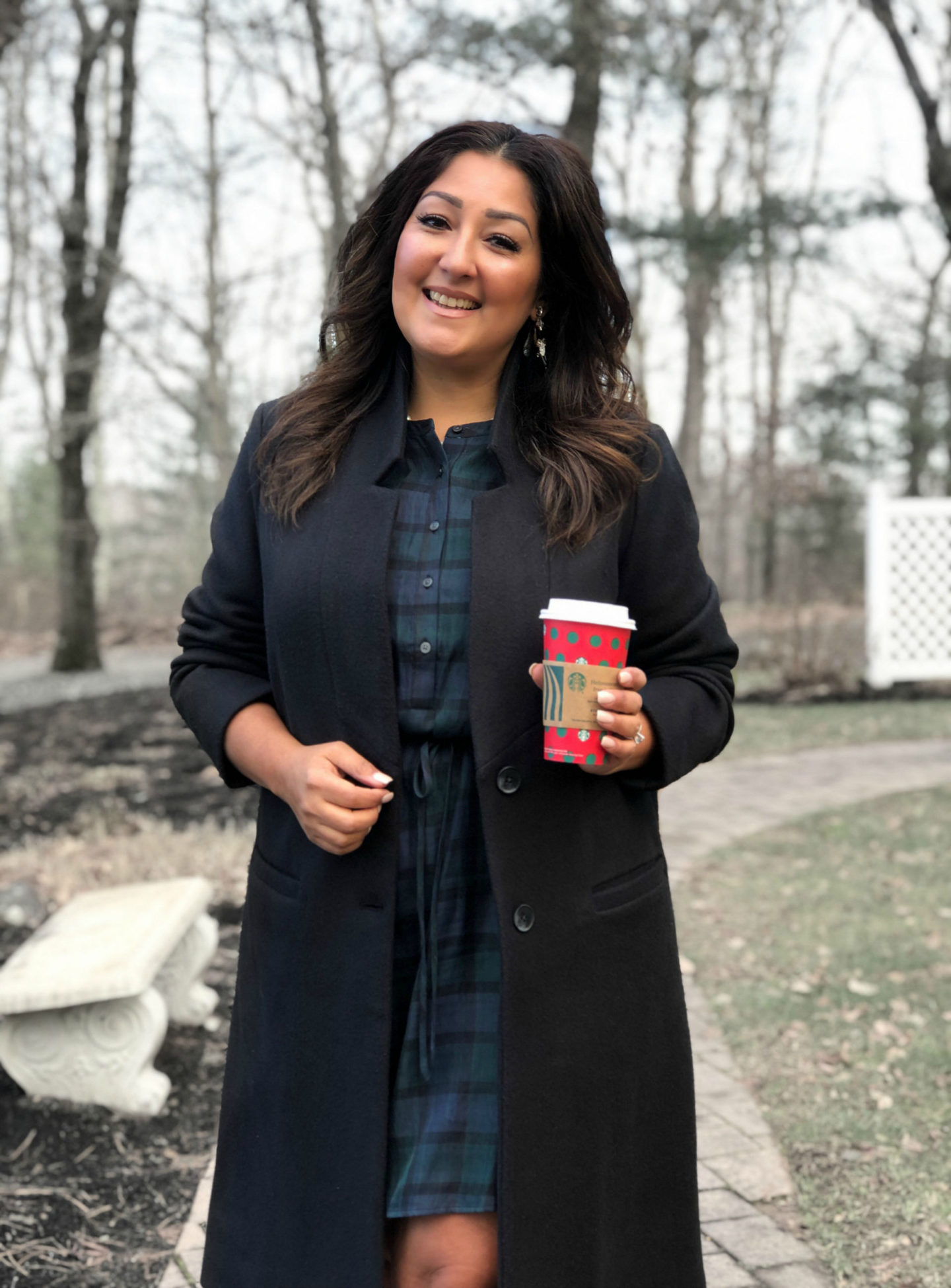 Blackwatch plaid and a latte for the season!
