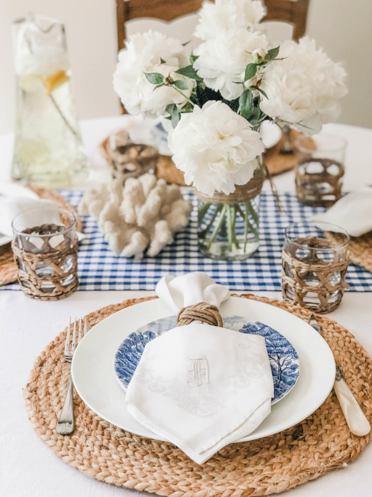 Simple Summer Tablescape - Rosa Diana