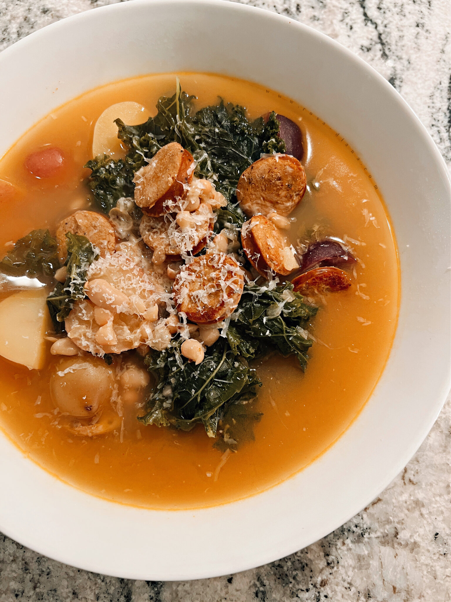 Andouille Potato & Kale Soup Rosa Diana